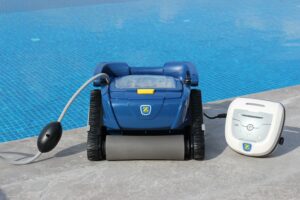 Dolphin Nautilus Robotic Pool Cleaner has advanced scanning system and powerful dual scrubbing brushes